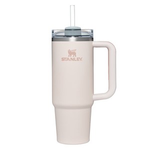 스탠리 퀜처 H2.0 플로우스테이트 텀블러 보온보냉 빨대 포함, 크리스탈 핑크, 887ml, 1개