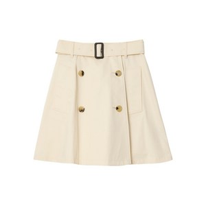 버버리 버클 벨트 미니 스커트, 베이지계열, UK 6(KR 44-55)