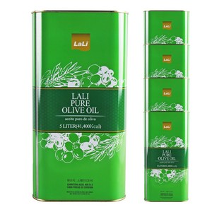 푸드올마켓_ 라리 퓨어 올리브유 5L 한박스 (5L x 4ea), 4개