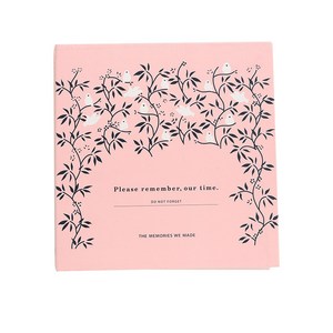 바인더형 포토 앨범 인생네컷 앨범 접착식 포토북 25매 50페이지, 핑크