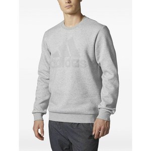 아디다스 3 스트라이프 로고 스웨트셔츠, 그레이계열, S(KR 95)