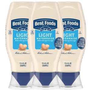 베스트푸즈 마요네즈 라이트, 340ml, 3개