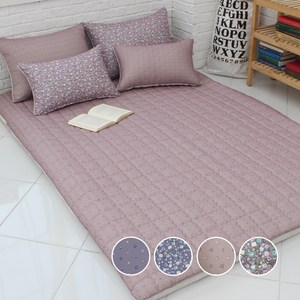 홈홈 먼지없는 세미마이크로 전기 온수 온열 매트커버, 꽃밖_핑크