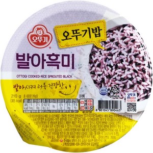 오뚜기 발아흑미 즉석잡곡밥, 210g, 18개