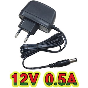 순흥전기 어댑터 12V 0.5A 벽걸이형 SMPS 500mA 어댑터 아답터 직류전원장치, SH-1205C, 1개