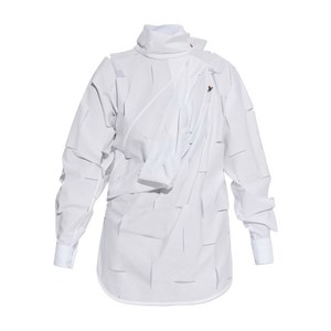 비비안웨스트우드 컷아웃 터틀넥 탑, 화이트계열, Italy 36(KR 44)