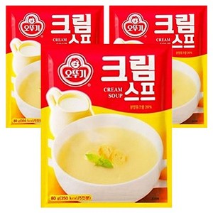 오뚜기 크림스프, 80g, 3개