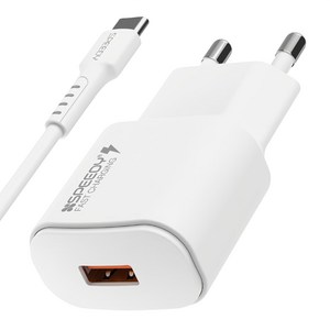 스피디 USB-A 15W 고속 충전기 + C타입 케이블