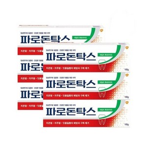 파로돈탁스 데일리 후로라이드 치약, 100g, 6개