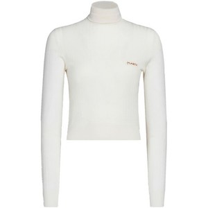 마르니 로고 자수 골지 스웨터