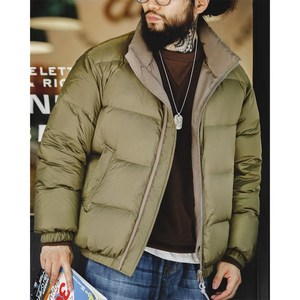 남성 패딩 아메리칸 양면 착용 누빔 코트 화이트 오리털 겨울 Winter Down Jacket TS2307272