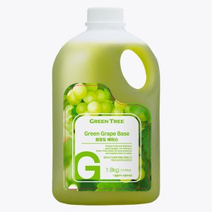 GreenTree 청포도 에이드 베이스, 1.8kg, 1개