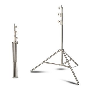 주닉스 3.1m 스테인레스 스틸 LED 조명 C스탠드 거치대