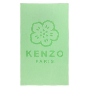 겐조 플라워 로고 스트라이프 타월