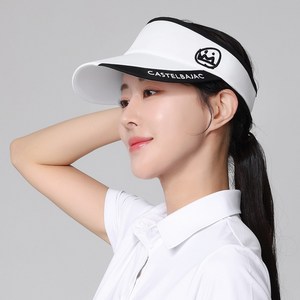 까스텔바작 남자 여자 공용 와이드챙 선바이저 썬캡 골프 테니스 스포츠 모자