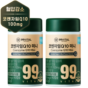 99바이탈 코큐텐 코엔자임Q10 미니, 90정, 2개