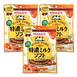 유하미카쿠토 토쿠노 밀크 소프트 캔디 카라멜맛, 70g, 3개