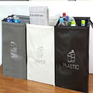유니스토어 재활용분리수거함 소 3단분리수거함