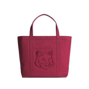 메종키츠네 라지 폭스 헤드 토트 백