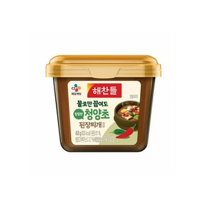 해찬들 물로만 끓여도 칼칼한 청양초 된장찌개양념, 450g, 2개