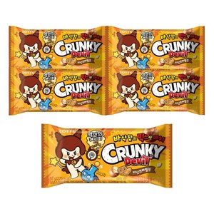 롯데웰푸드 크런키 데빌 피넛 프레첼볼, 52g, 5개