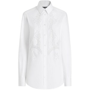 돌체앤가바나 DNA 레이스 패널 셔츠, 화이트계열, Italy 38(KR 33)
