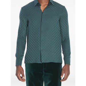 구찌 GG 자카드 모노그램 실크 셔츠