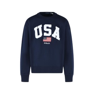 폴로랄프로렌 크루 넥 자수 스웨터, 블루계열, Standard M(KR 100)