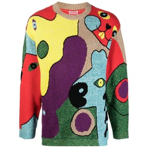 겐조 니트 스웨터, 레드계열+베이지계열, Standard S(KR 95)