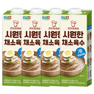 정식품 시원한 채소육수, 950ml, 4개