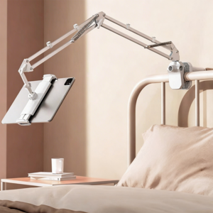 SOTCAR 침대형 태블릿 핸드폰 거치대 강화형 + 집게 고무패드 베이스 아이패드/갤럭시탭/삼성 갤럭시 핸드폰 거치대