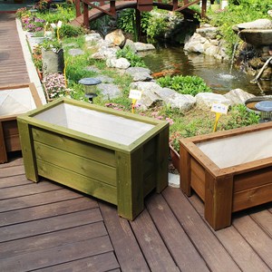 집에서상추키우기 1000x450 2단3단4단 방부목 옥상텃밭화분만들기 화단꾸미기 베란다정원, D08 1000 4단, 핫오렌지