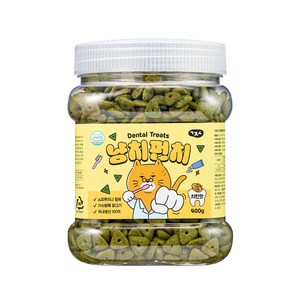 고지식 냥치펀치 고양이 구강관리 이빨과자 대용량 덴탈트릿 간식, 400g, 치킨맛, 1개