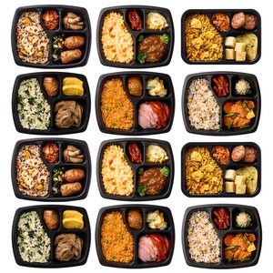 굿스푼 편의점 대용 3찬 양많은 고기 직장인 도시락 6종 6팩 1479g (냉동), 12개, 212g