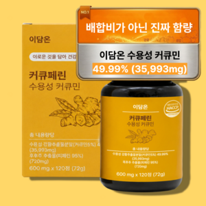 [4개월분] 이담온 강황 수용성 커큐민 HACCP 인증 염매
