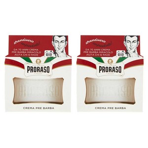 프로라소 프리-쉐이브 크림 오트밀 그린 티, 100ml, 2개