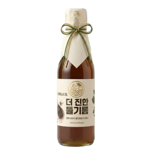 [들녘] 전통압착 더 진한 통들깨100% 들기름, 350ml, 1개