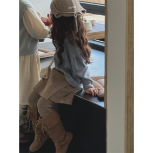 코듀로이 랩 스커트 숏팬츠 유아 주니어 간절기