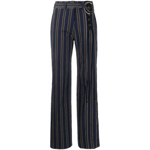 토리 버치 하이웨이스트 스트라이프 패턴 팬츠