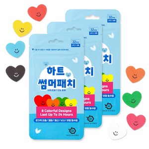 오빌릿 하트 썸머패치 국산 % 32매입, 혼합색상, 3개