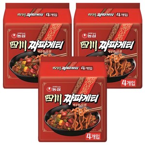 짜파게티 사천 137g, 12개, (4개입 X 3팩)