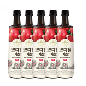 CJ쁘띠첼 미초석류 900ml, 5개