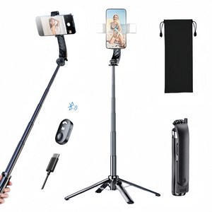 휴대폰 셀카봉 일체형 편리한 휴대 LED 뷰티 보광등 삼각대 사각대 GoPro 거치대 무선 블루투스 충전 스마트 리모컨