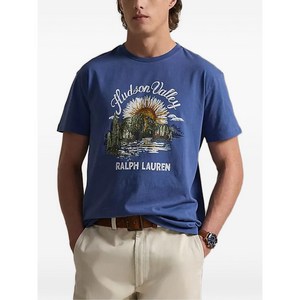 폴로랄프로렌 그래픽 프린트 티셔츠, 블루계열, Standard S(KR 95)
