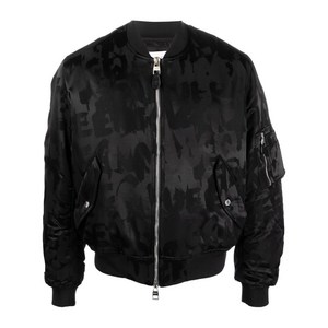 알렉산더맥퀸 로고 프린트 보머 재킷
