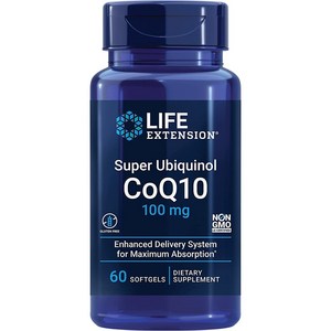 라이프익스텐션 슈퍼 유비퀴놀 CoQ10 100mg 소프트젤, 60정, 3개