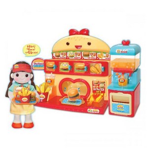 달님이 햄버거 가게 소꿉놀이 세트, 혼합색상, 1개