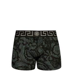 베르사체 바로코 스트레치 복서 브리프, 블랙계열+그린계열, Numeric 3