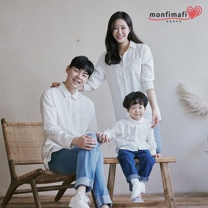 [국내생산 몽피마피] 화이트엔젤 남방 패밀리 21C06S/패밀리룩 가족사진의상