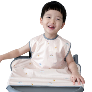벨베이비 식탁일체형 방수 턱받이 나시 부분커버, (리뉴얼)레인보우, 1개입, 1개